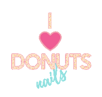 Donuts Nails Sticker