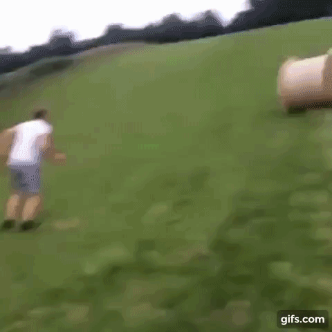  man hay versus bail GIF