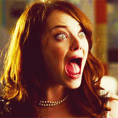 shocked emma stone GIF