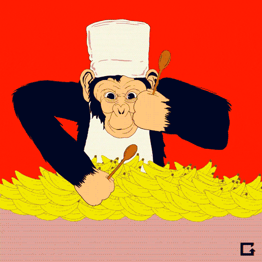 chimpanzees cooking GIF by gifnews