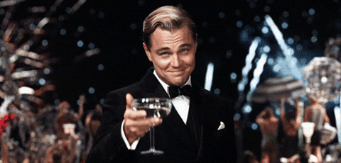 Leo-cheers GIFs - Get the best GIF on GIPHY