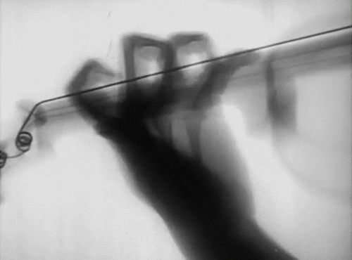 black and white bones GIF