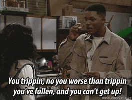 the fresh prince of bel air trippin GIF