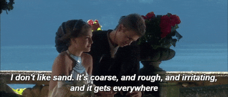 nighty-nitrogen star wars sand anakin skywalker attack of the clones GIF