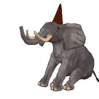 Image result for GIF cartoon elephant sitting