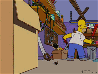 Homer Simpson Hunts GIF