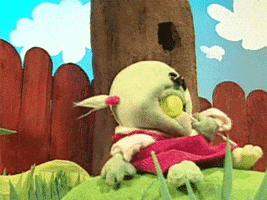 puppet eating GIF