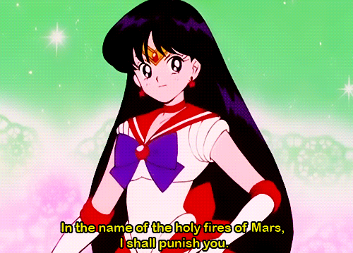 Image result for sailor mars gifs
