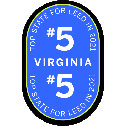 Virginia Leed Sticker by U.S. Green Building Council
