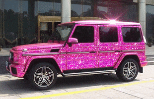 barbie glitter car