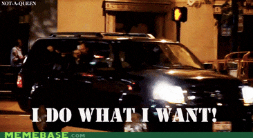 i do what i want raising hands GIF