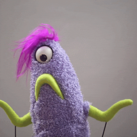 custompuppets purple alien emo puppet GIF