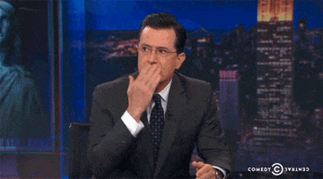 Stephen Colbert Kiss GIF