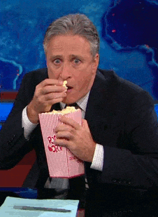 Jon Stewart Popcorn GIF - Jon Stewart Popcorn GIF