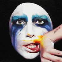 lady gaga face paint GIF by RealityTVGIFs
