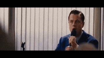the wolf of wall street chant GIF