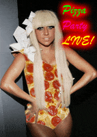 lady gaga pizza GIF
