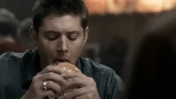 supernatural dean winchester jensen ackles dean dean eating GIF
