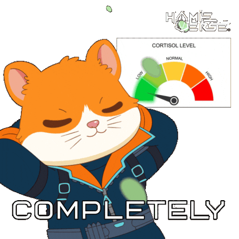 Relaxed Mood Sticker by Hamieverse