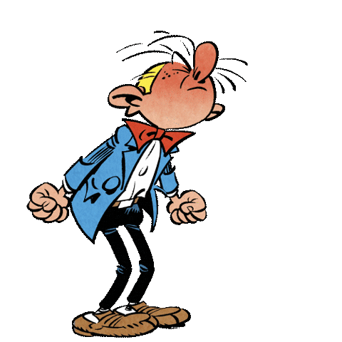 Gaston Lagaffe Sticker by Les Éditions Dupuis