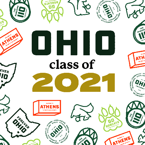 Graduation Sticker by Ohio University