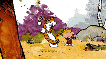 Calvin And Hobbes Dancing GIF by Digg