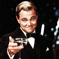 Leonardo Di Caprio Cheers GIFs - Get the best GIF on GIPHY