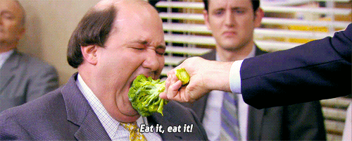  the office healthy kevin diet vegetables GIF