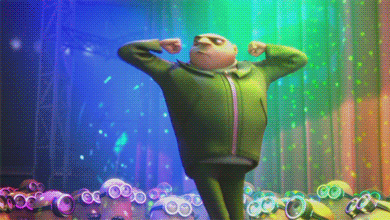  dance crazy happy dance gru done with finals GIF