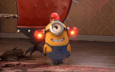 A Minion is showing the sign of emergency of not being financially healthy.