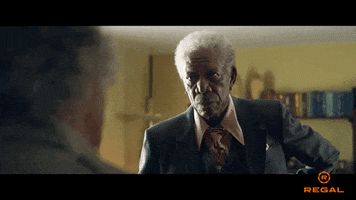 Morgan Freeman Reaction GIF by Regal