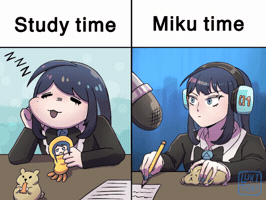 Ado Study Time GIF