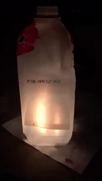 Woman Gets Creative With Anzac Lanterns as Australia Readies for Remembrance in Isolation