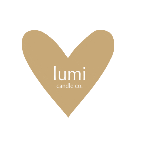 Heart Scented Candle Sticker by Lumi Candle