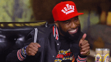 In Trouble Smiling GIF by Desus & Mero