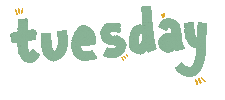 Tuesday Dienstag Sticker