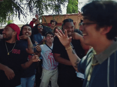 party handshake GIF by Cuco