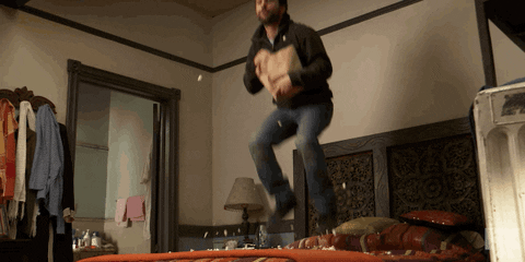 Happy Home Alone GIF by It's Always Sunny in Philadelphia