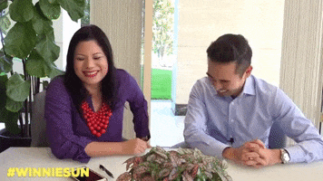 co workers laughing GIF by Winnie Sun