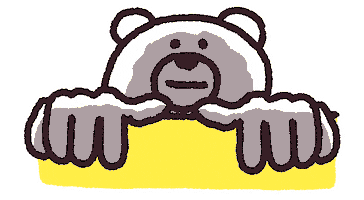 たかだべあ けたくま Sticker by takadabear