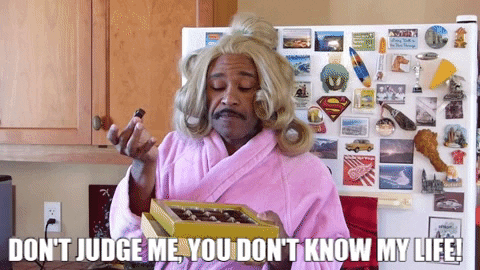 Image result for don't judge me gif