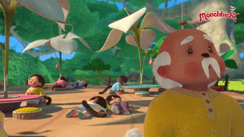 tired animation GIF by MONCHHICHI
