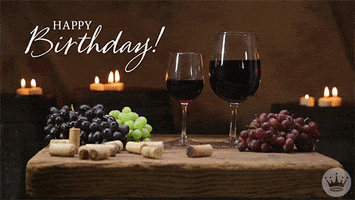 Happy Birthday Wine GIF by Hallmark eCards