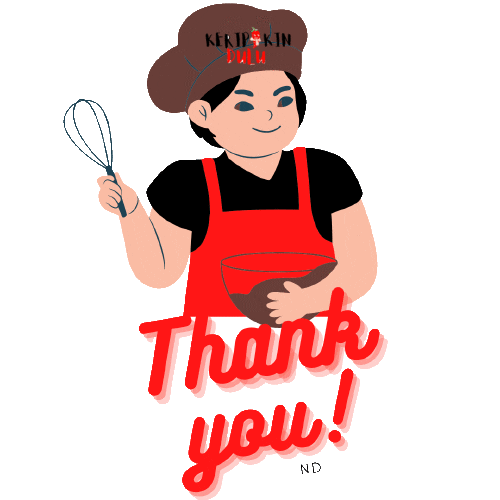 Thanks Chips Sticker by Sutoyo11