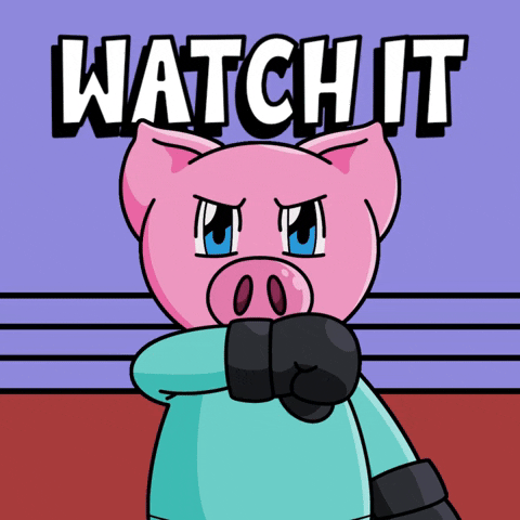 Angry Watch Out GIF by Piggyverse