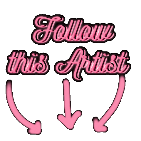 Follow Me Art Sticker