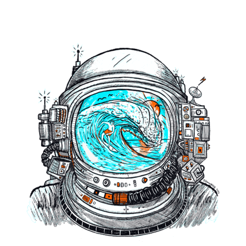 Sugar Ray Surfing Sticker by Barenaked Ladies