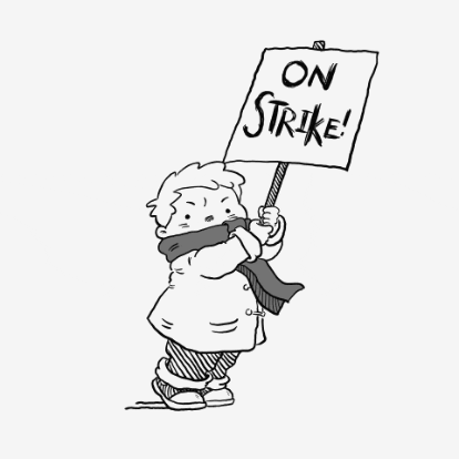 Mattfitzcomics onstrike strike laborstrike generalstrike comics lilpouty GIF