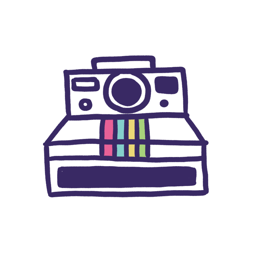 Film Flash Sticker by Lisa McHugo