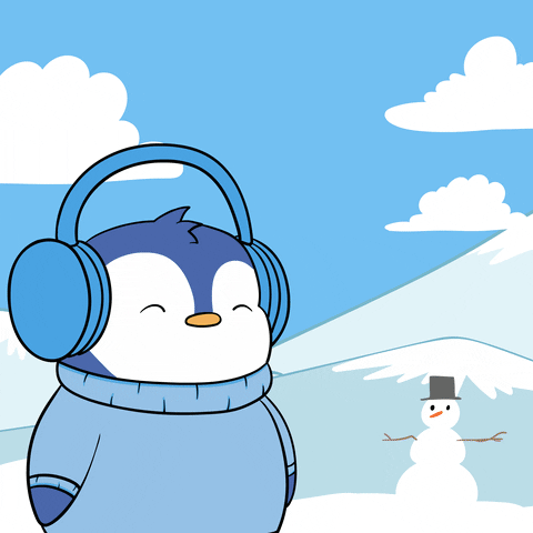Finders Keepers Snow GIF by Pudgy Penguins